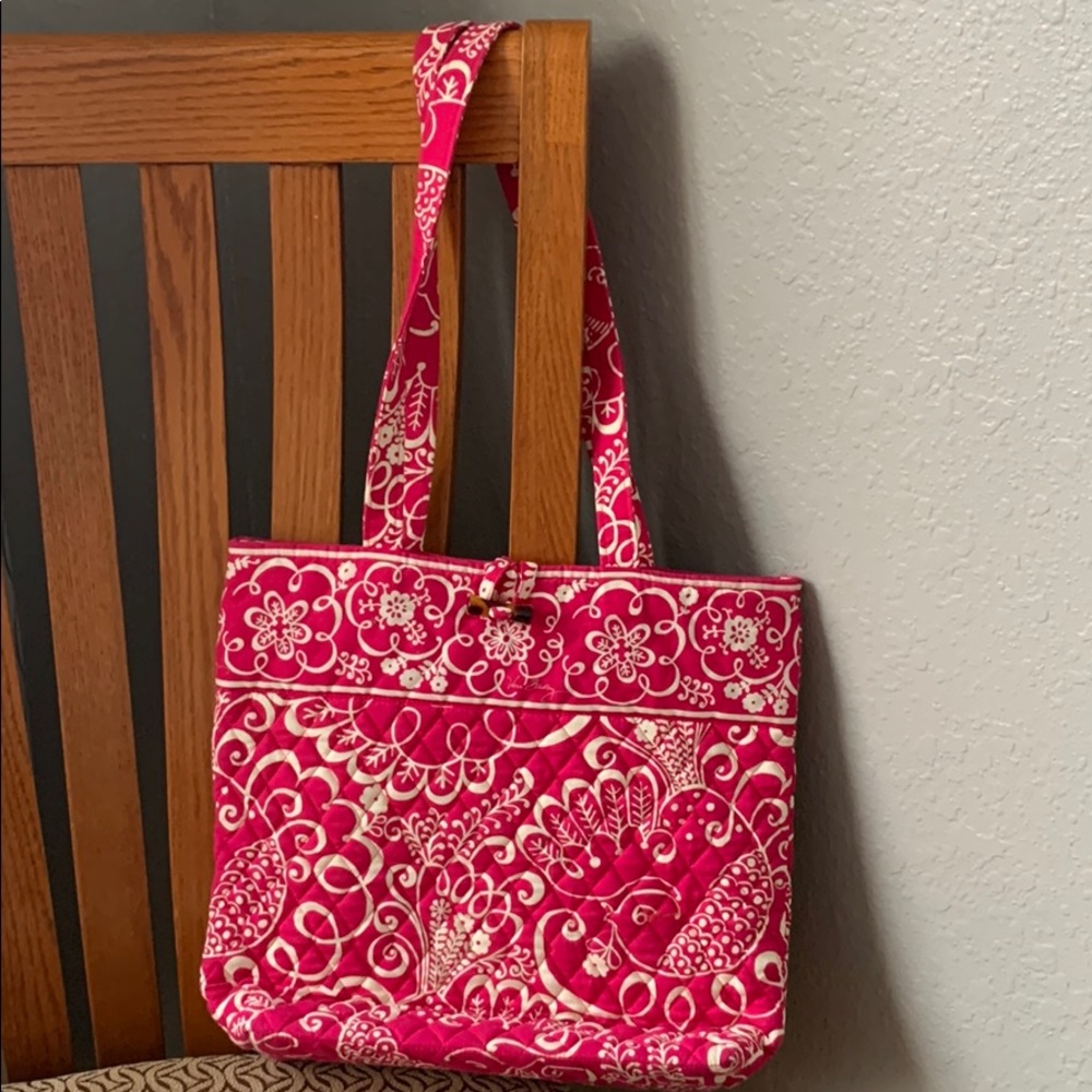 Cute Vera Bradley Bag in Twirly Birds Pink